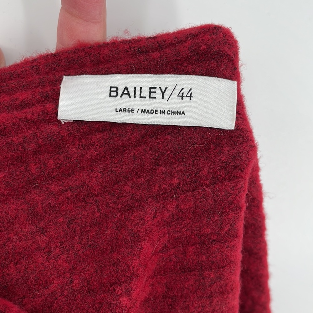 Bailey 44 Slope Ribbed Sweater‎ Red size L - Picture 4 of 7